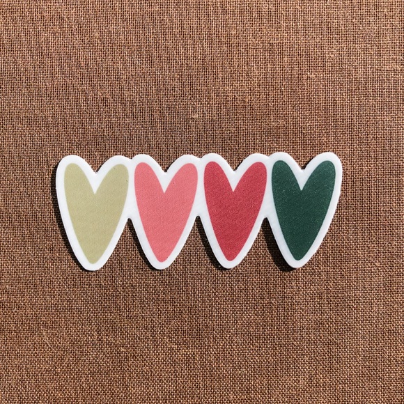 Heart Pattern Stickers - Multicolor - Picture 2 of 4